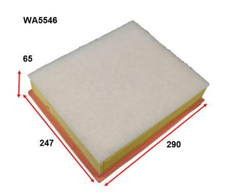 Air Filter A2074 Fits VW WA5546 - Wesfil