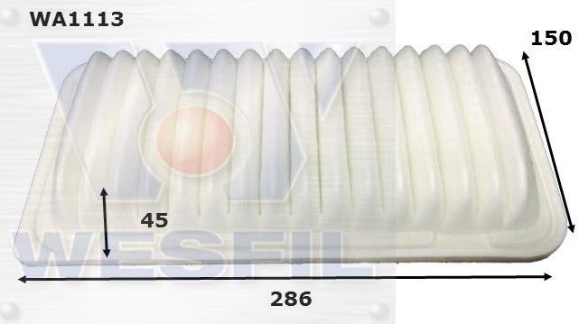 Air Filter A1481 Fits Toyota WA1113 - Wesfil