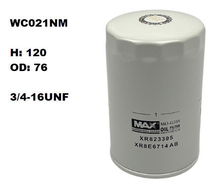 Oil Filter Z631 Fits Jaguar/Jeep WCO21NM - Wesfil