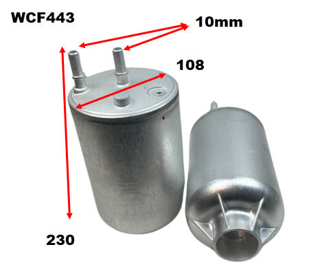 Diesel Fuel Filter VW WCF443 - Cooper