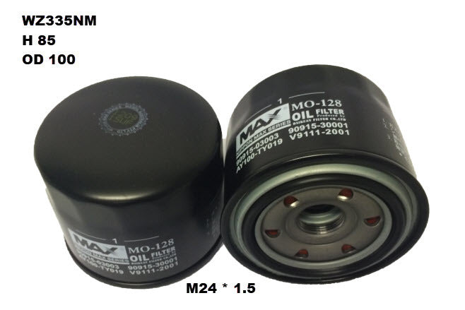Oil Filter Z335 Fits Toyota WZ335NM - Wesfil