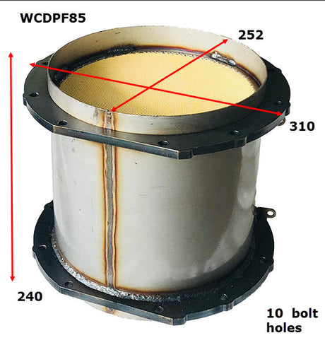Diesel Particulate Filter (DPF) RPF321 Fits Isuzu WCDPF85 - Wesfil
