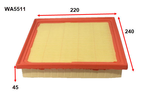 Air Filter A1975 Fits Toyota WA5511 - Wesfil