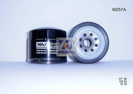 Oil Filter Z57A Fits Honda/Mazda WZ57NM - Wesfil