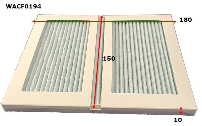 Cabin Filter RCA414MS Fits Toyota WACF0194 - Wesfil