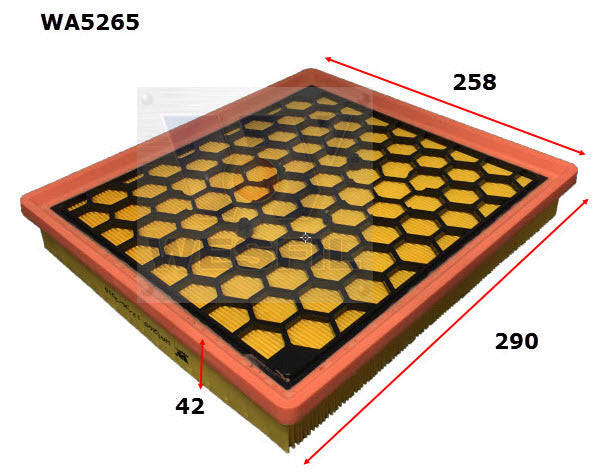 Air Filter A1805 Fits Opel WA5265 - Wesfil