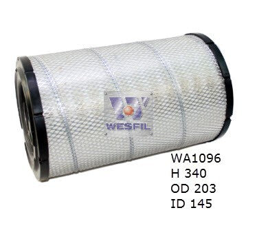 Air Filter HDA5892 Fits Hino WA1096 - Wesfil