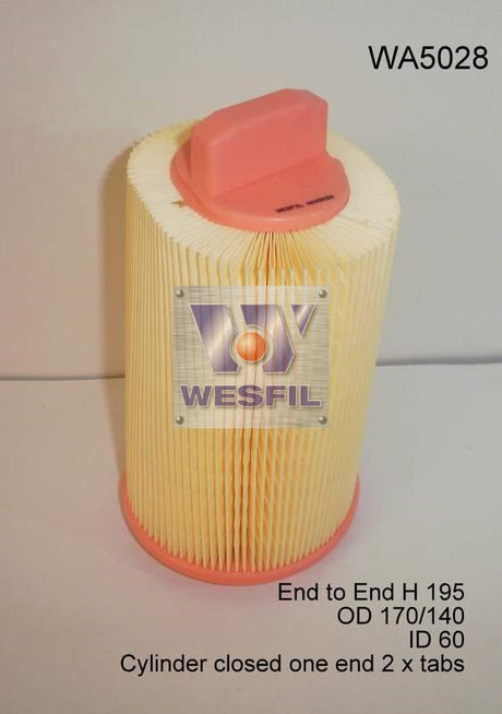 Air Filter A1602 Fits Mercedes WA5028 - Wesfil