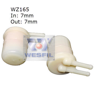 Plastic In-Line Filter Z165 Fits Nissan WZ165 - Wesfil