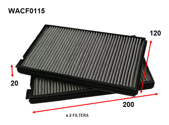 Cabin Filter RCA277P Fits Hyundai WACF0115 - Wesfil