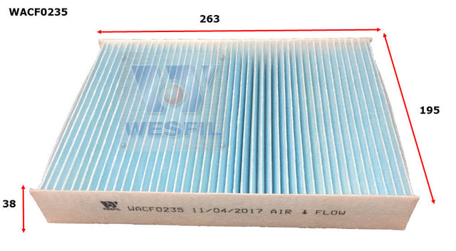 Cabin Filter RCA385P Fits Renault WACF0235 - Wesfil