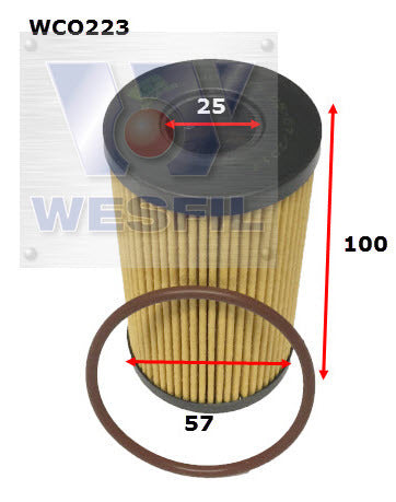 Oil Filter R2858P Fits Jaguar/Land Rover WCO223 - Wesfil
