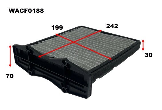 Cabin Filter RCA259P Fits Land Rover WACF0188 - Wesfil
