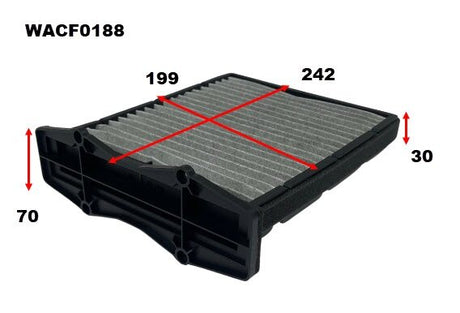 Cabin Filter RCA259P Fits Land Rover WACF0188 - Wesfil