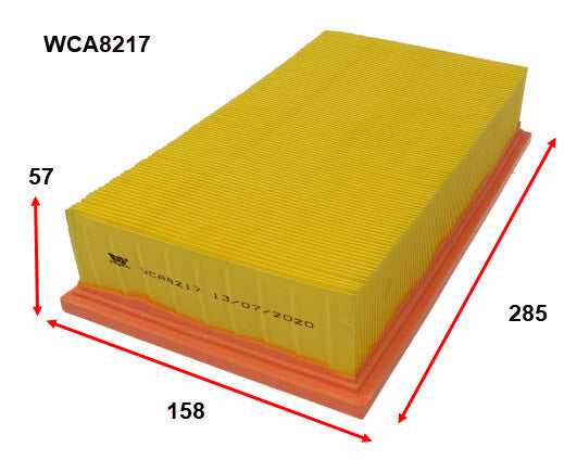 Air Filter A1845 Fits SAAB WCA8217 - Wesfil