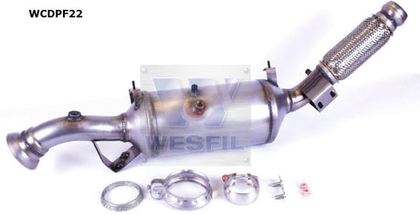 Diesel Particulate Filter (DPF) RPF224 Fits Mercedes WCDPF22 - Wesfil