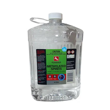 Methylated Spirits Cleaning Chemical Liquid Solution 1L/4L 95% Ethanol - Glendale 4L