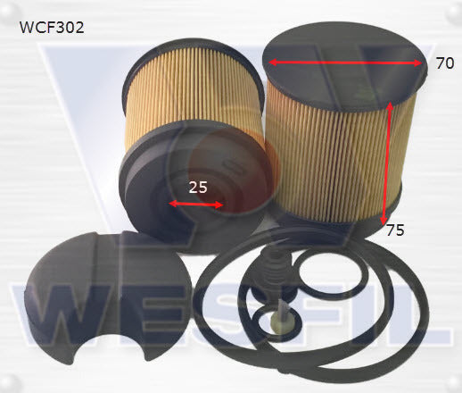 Urea Filter Assembly R2836P Fits Iveco/Nissan WCF302 - Wesfil