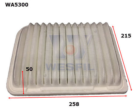 Air Filter A1839 Fits Mitsubishi WA5300 - Wesfil