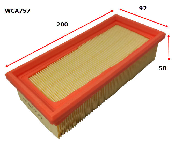 Air Filter A303 Fits VW Golf WCA757 - Wesfil