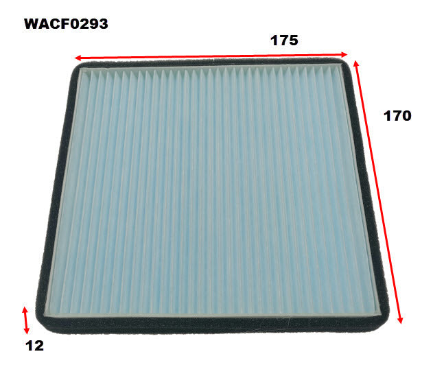Cabin Filter Fits Mitsubishi WACF0293 - Wesfil