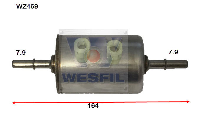 EFI Fuel Filter Z748 Fits Alfa/Saab Holden WZ469 - Wesfil