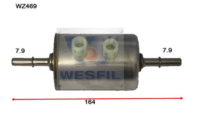 EFI Fuel Filter Z748 Fits Alfa/Saab Holden WZ469 - Wesfil