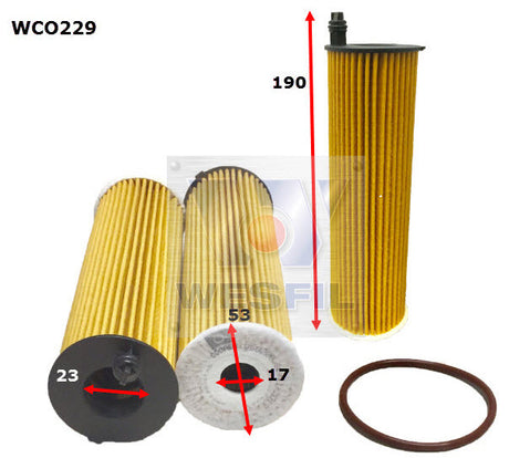Oil Filter R2875P Fits Mercedes WCO229 - Wesfil