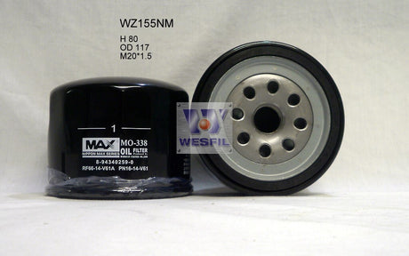 Oil Filter Z155 Fits Asia/Ford/Land Rover/Mazda WZ155NM - Wesfil