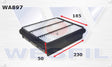 Air Filter A1318 Fits Mitsubishi WA897 - Wesfil