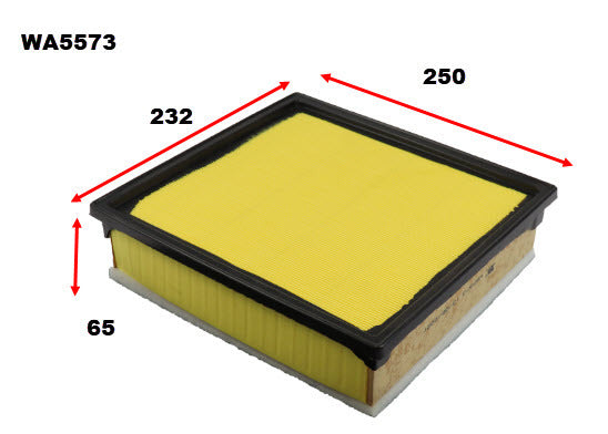 Air Filter A2040 Fits Isuzu/Mazda WA5573 - Wesfil