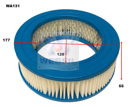 Air Filter A131 Fits Ford WA131 - Wesfil