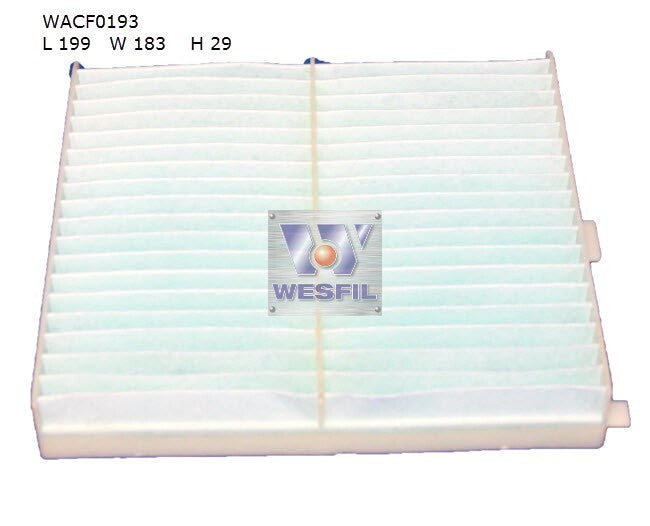 Cabin Filter RCA397P Fits Suzuki WACF0193 - Wesfil