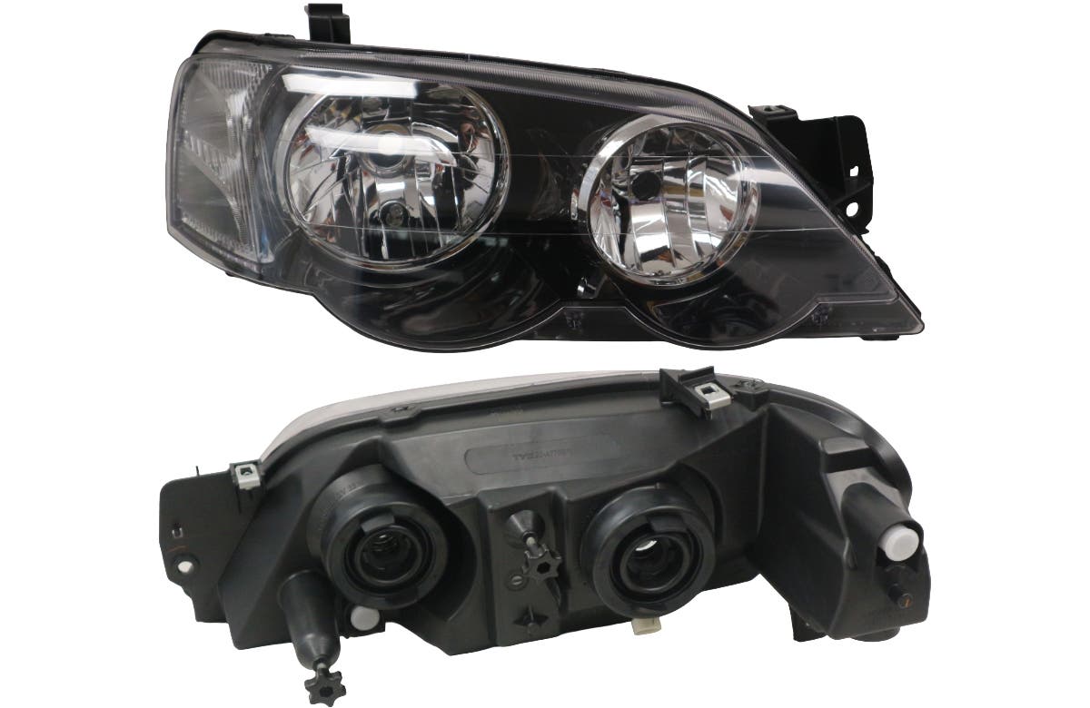 Headlight (RHS, Black Halogen H4/H7, Manual Adjust) Ford Falcon BA/BF 2002 - 2008 FDFC - HEL - 68R - Sterling Parts - Headlight Assemblies - Sterling Parts