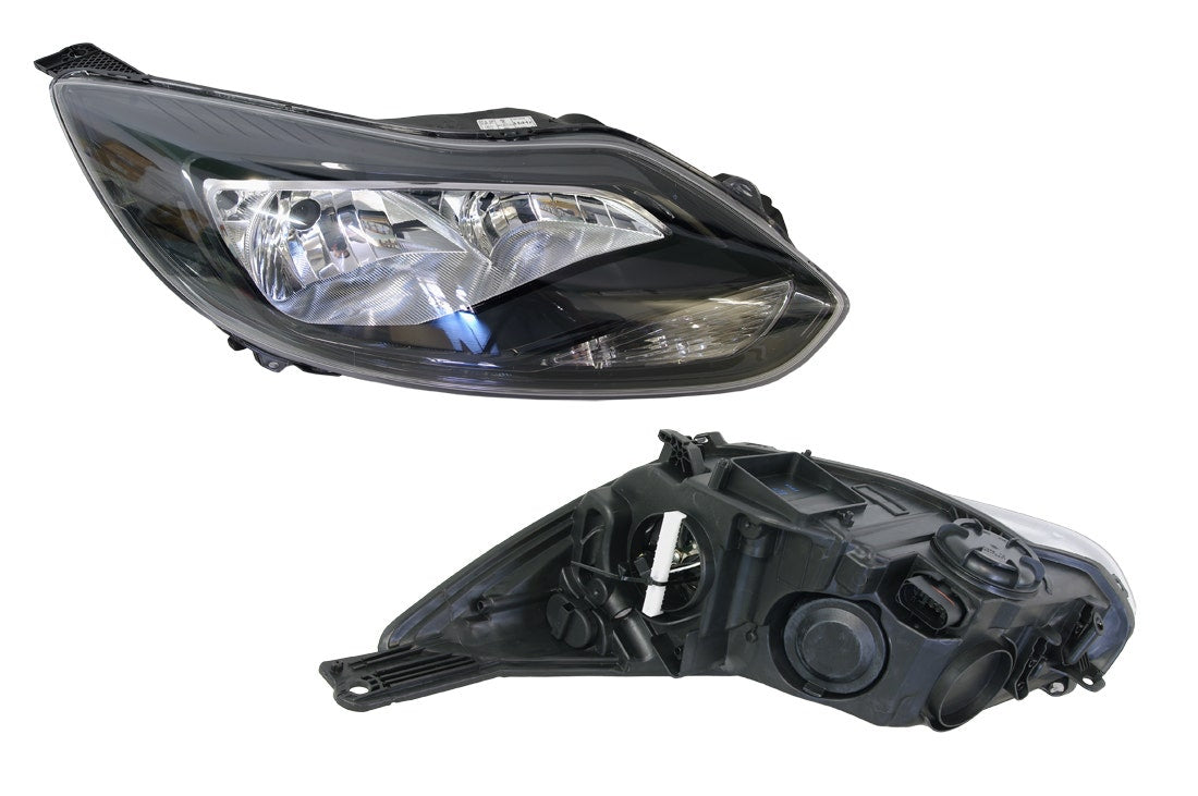 Headlight (RHS, Black, Halogen H1/H7) Ford Focus LW 2011 - 2014 FDFO - HEL - 44R - Sterling Parts - Headlight Assemblies - Sterling Parts