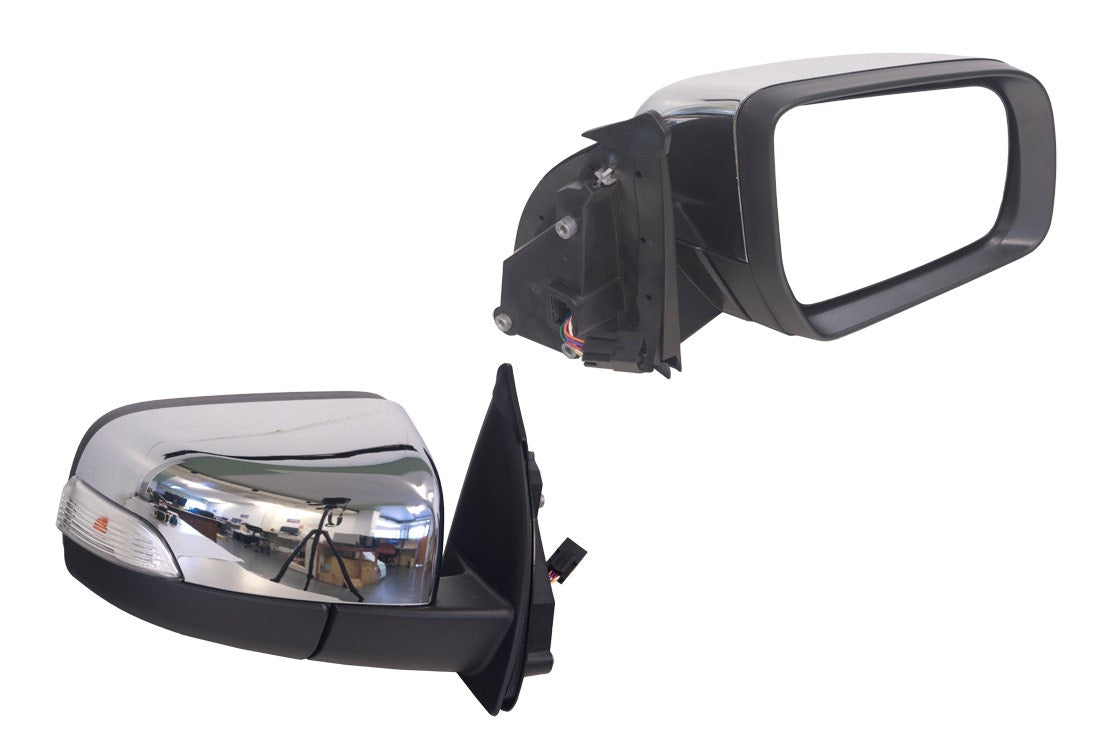 Door Mirror (RHS) Chrome, 7 Pin, with Blinker and Folding Ford Ranger PX 2011 - 2022 FDRG - DOM - 10R - Sterling Parts - Exterior Mirrors - Sterling Parts
