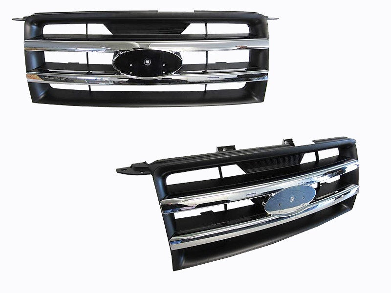 Front Grille (Chrome/Grey) Ford Ranger PJ 2006 - 2009 FDRG-GRI-10F - Sterling