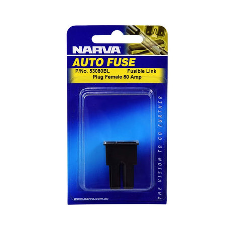 80 Amp Black Female Plug In Fusible Link - Narva | Universal Auto Spares