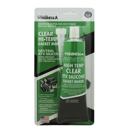 Clear RTV Gasket Maker 85g RTV Clear Neutral Cure - Visbella | Universal Auto Spares