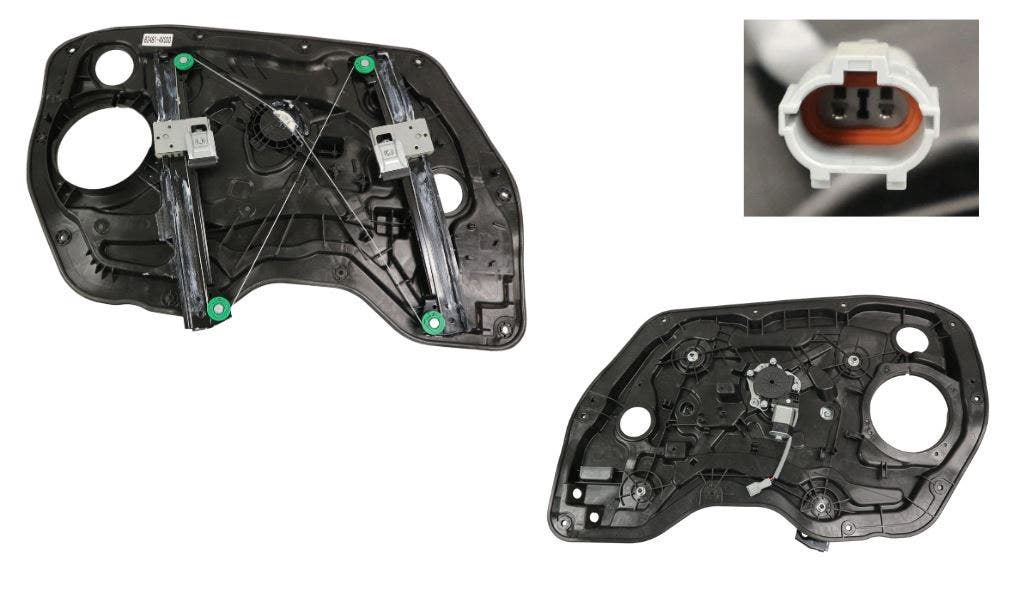 Front Window Regulator RHS (2 - Pin, Motor/Panel) Hyundai Elantra MD 03/2011 - 11/2015 HYLT - WIR - 19R - Sterling Parts - Window Regulators & Winders - Sterling Parts