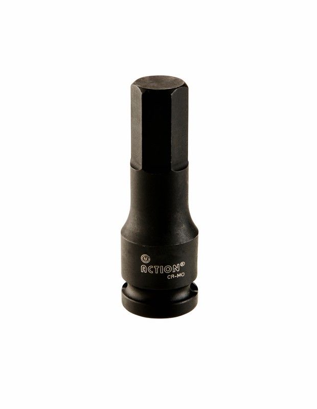 Impact Socket In-Hex 1/2" Drive 15mm 75mm Long - Action Industrial