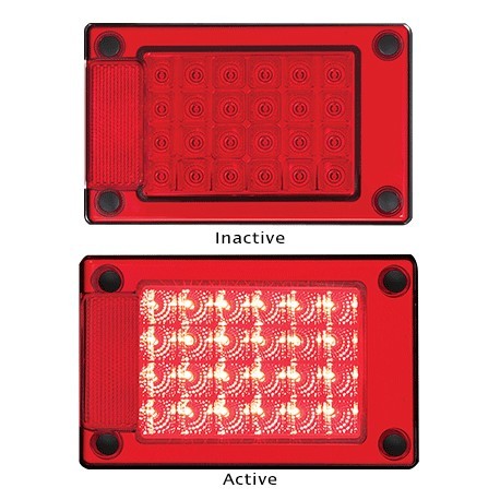 J3 Series Single Blister Includes Bracket - LED AutoLamps Stop Tail Lamp