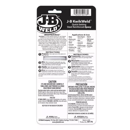 Marine Weld Epoxy Syringe 25ml Strong, Lasting Repairs - J-B Weld