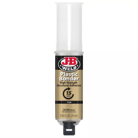 Plastic Bonder Epoxy Syringe 25ml Strong, Lasting Repairs - J-B Weld
