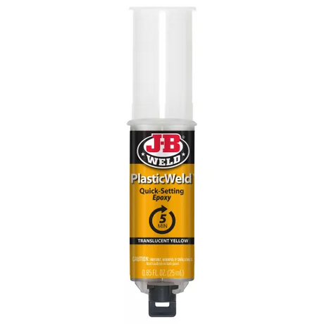 Plastic Weld Epoxy Syringe 25ml Strong, Lasting Repairs - J-B Weld