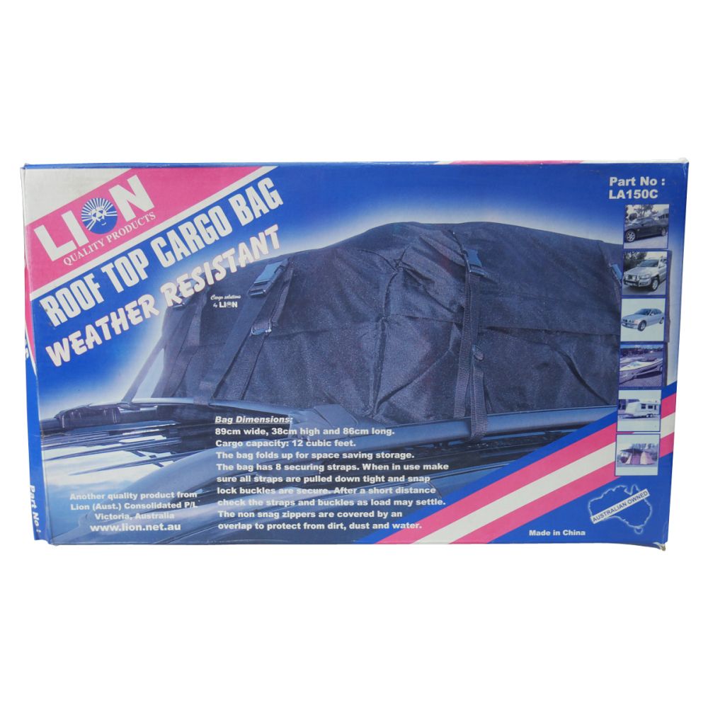 Roof Top Cargo Bag Weather Resistant 89 x 38 x 86cm - Lanotec