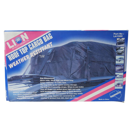 Roof Top Cargo Bag Weather Resistant 89 x 38 x 86cm - Lanotec