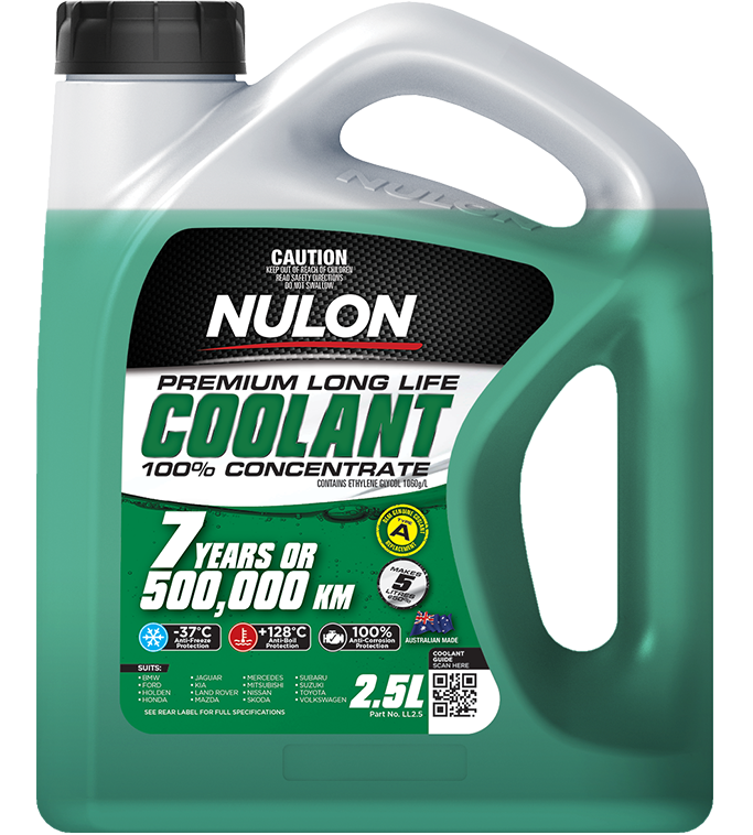 Green Premium Long Life Coolant 100% Concentrate - Nulon 2.5L