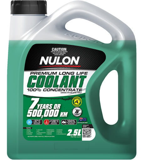 Green Premium Long Life Coolant 100% Concentrate - Nulon 2.5L