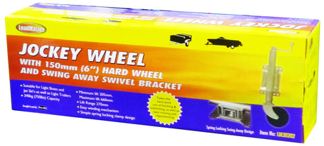 Jockey Wheel - 150mm (6") With Swing Away Bracket - LoadMaster | Universal Auto Spares